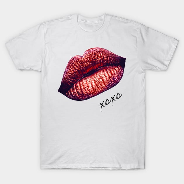 Hugs & Kisses XOXO Lips Fashionista Shirt by InsideLuv T-Shirt by InsideLuv